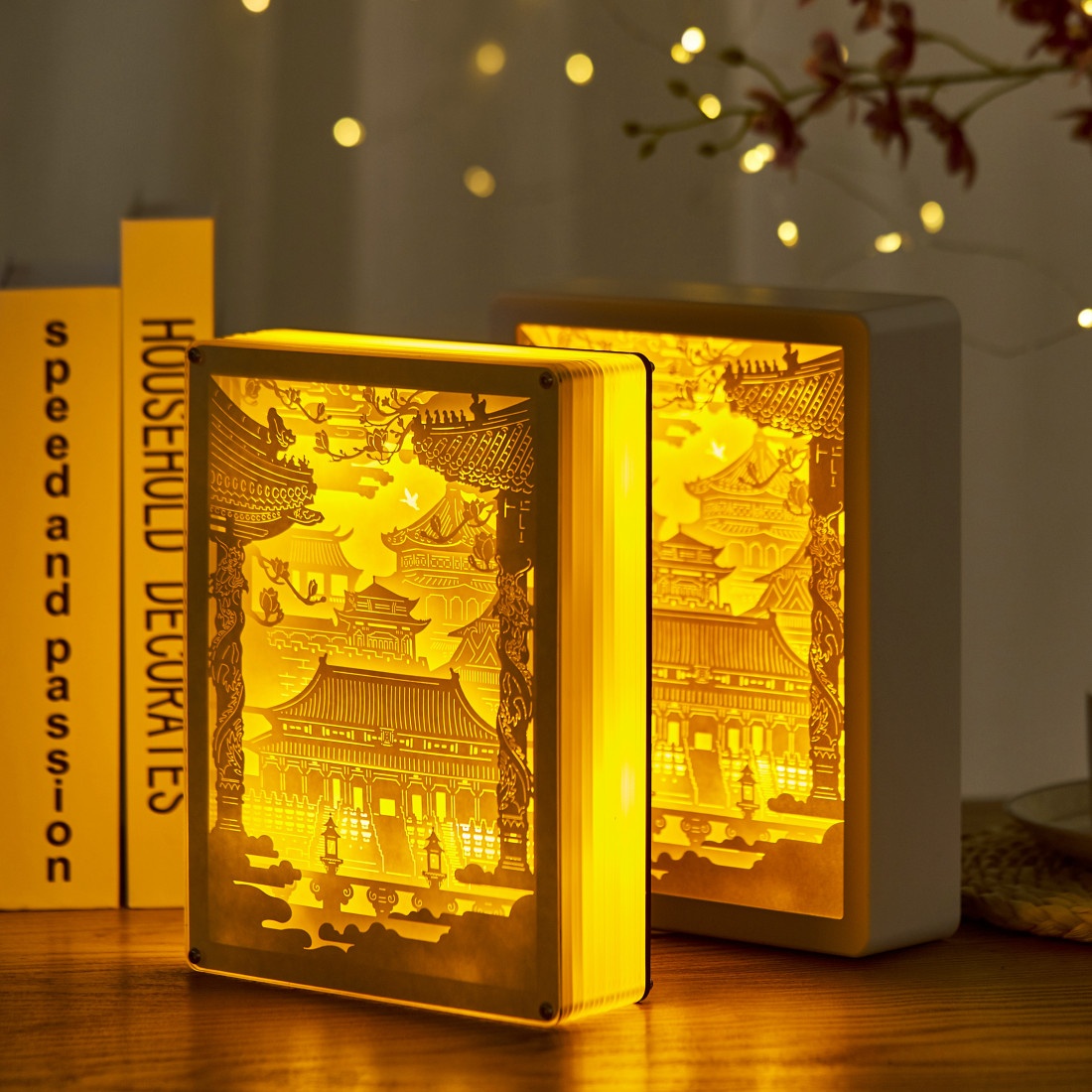 Forbidden City 3D PAPER CUT LIGHTBOX Lsartbox