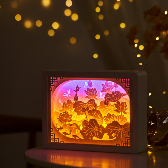 Chinese style 3D PAPER CUT LIGHTBOX - lsartbox