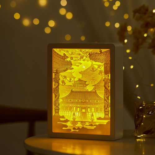 Aladdin 3D PAPER CUT LIGHTBOX - lsartbox