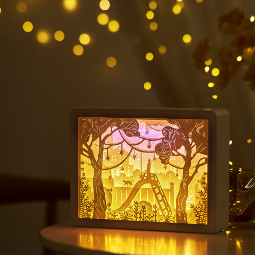 Aladdin 3D PAPER CUT LIGHTBOX - lsartbox